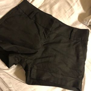 Express black linen shorts